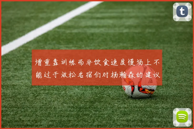 增重靠训练而非饮食速度慢场上不能过于放松名宿们对杨瀚森的建议
